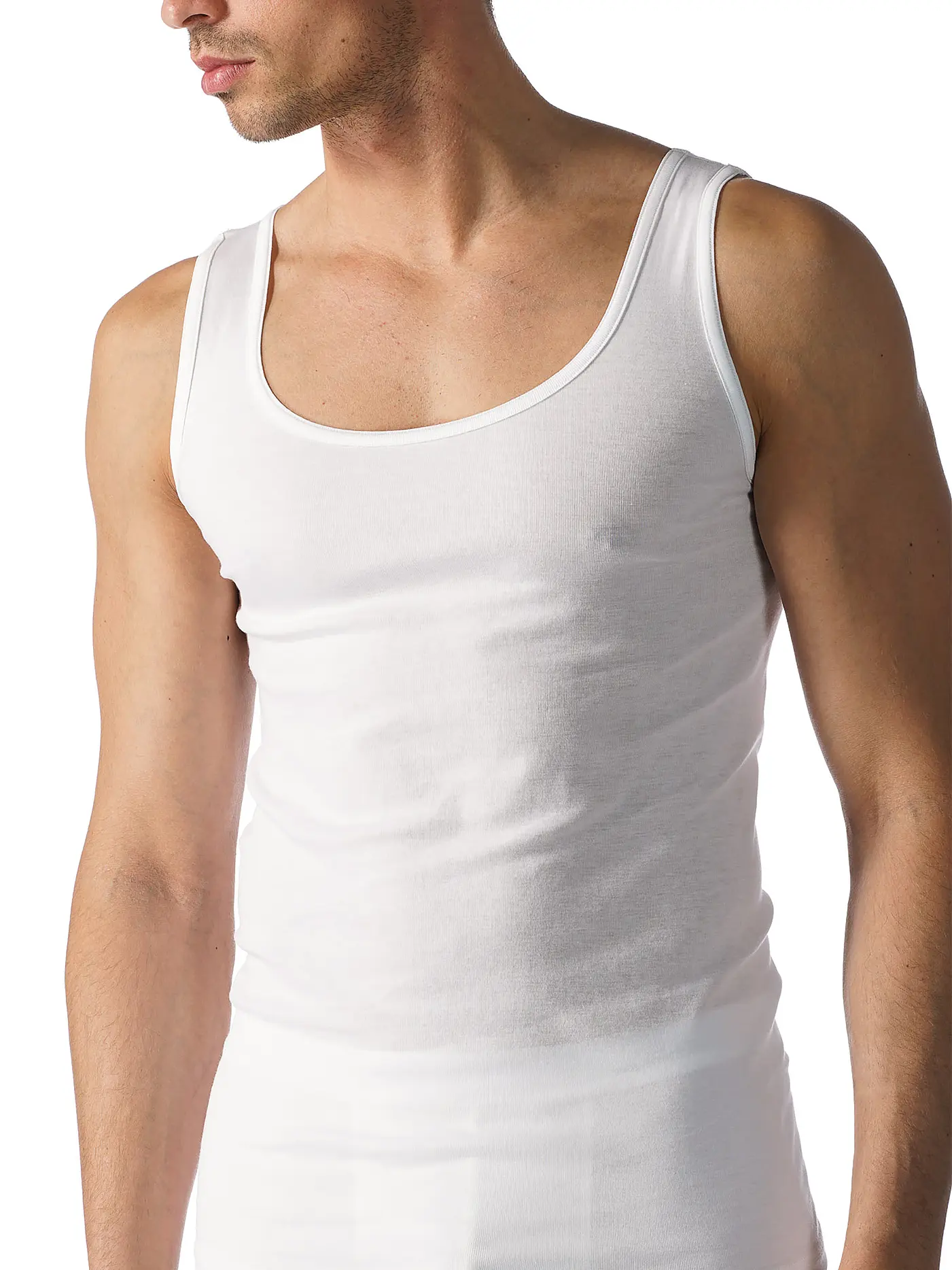 MEY | Athletic Shirt Casual Cotton Weiss | 